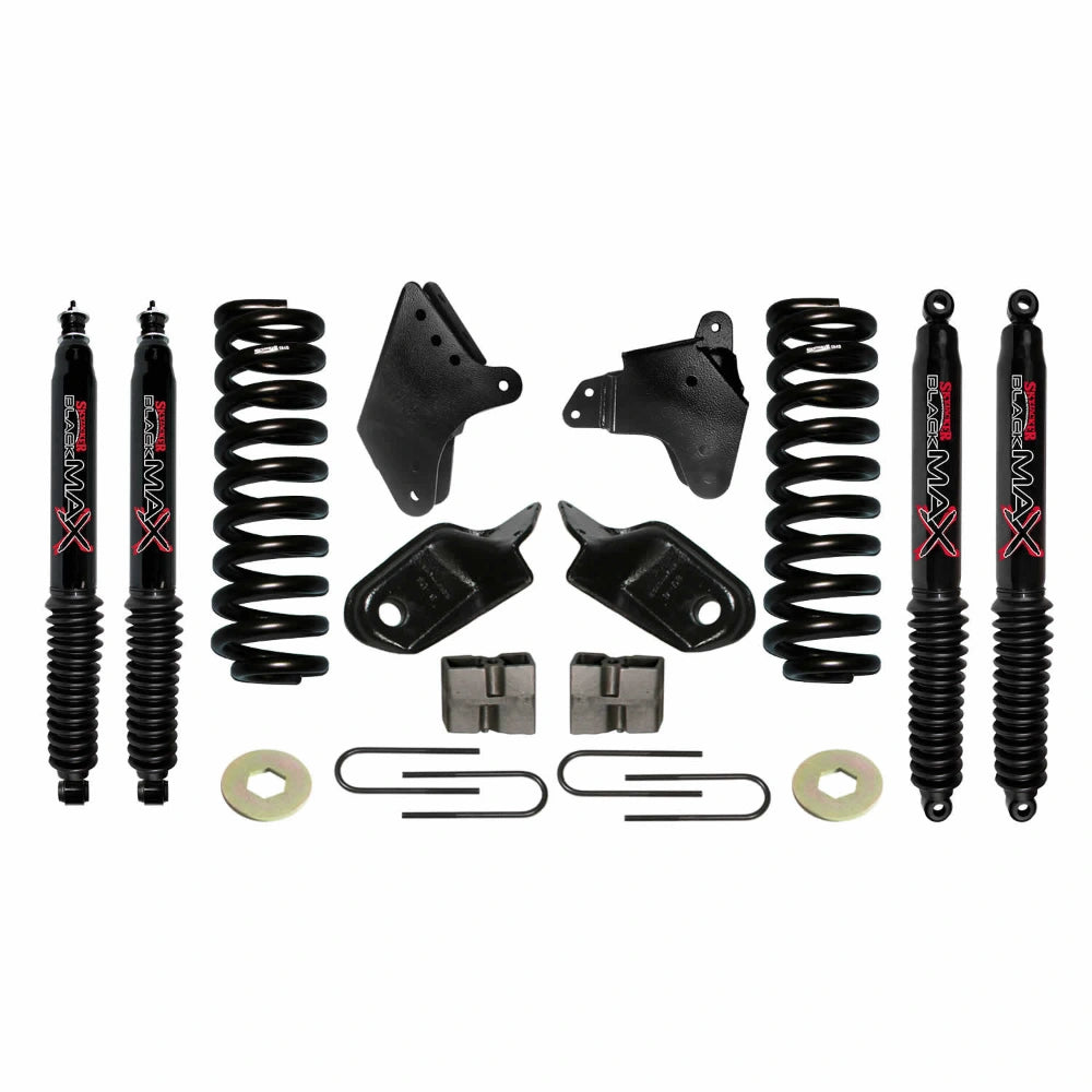 Skyjacker 186F2K-B suspension lift kit with springs, shocks and hardware on a white background