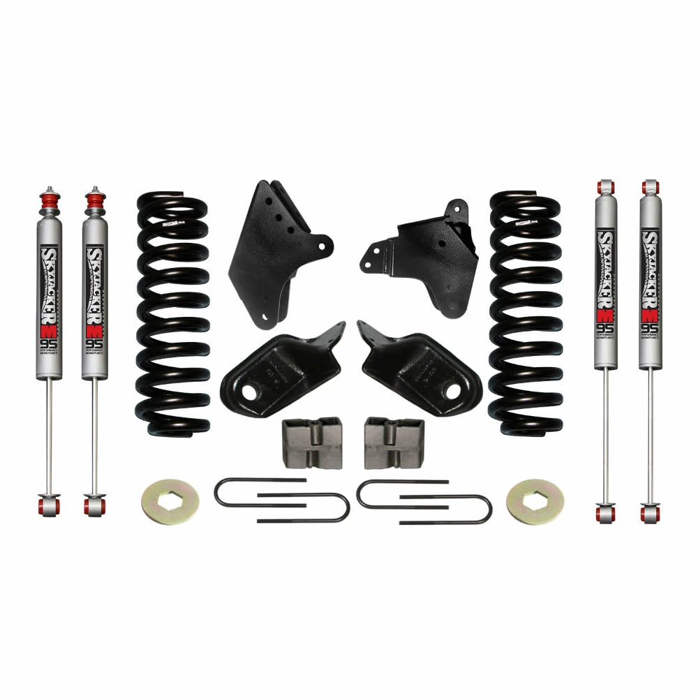 Skyjacker 186F2K-M suspension lift kit with springs, shocks and hardware on a white background