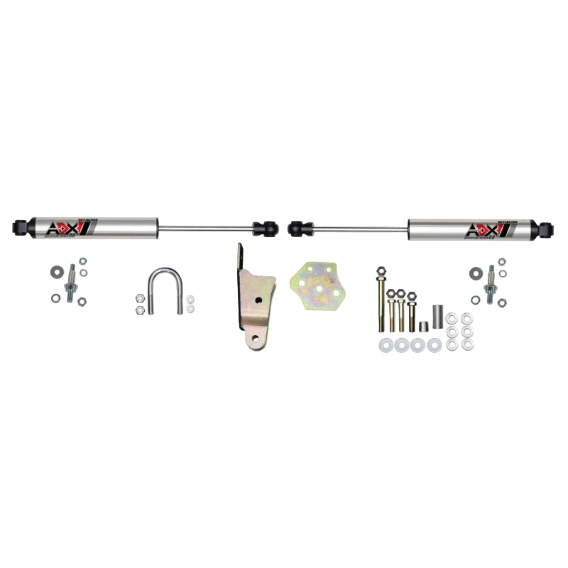 Skyjacker 2217 ADX 2.0 dual steering stabilizer kit polished aluminum for 1994-1997 Dodge Ram 1500/2500/3500