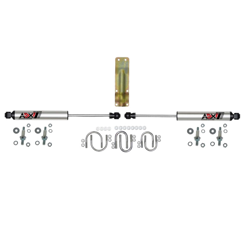 Skyjacker 2220 ADX 2.0 dual steering stabilizer kit polished aluminum for 1967-1987 GM K-series
