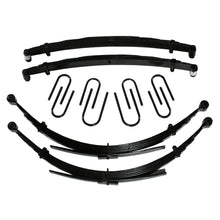 Load image into Gallery viewer, Skyjacker C125AKS-N suspension lift kit components on white: leaf springs and U-bolts; shocks not pictured