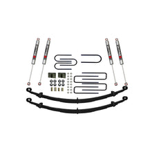 Load image into Gallery viewer, Skyjacker C240AK-M manufacturer photo showing leaf springs and suspension hardware on white, with M95 shocks
