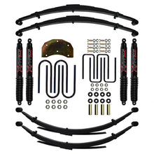 Load image into Gallery viewer, Skyjacker F840MKS-B suspension lift kit with leaf springs, shocks and hardware on white