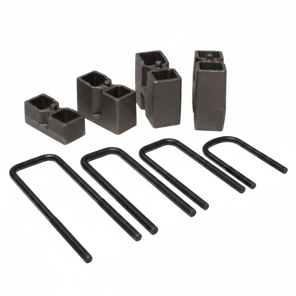 Skyjacker Rear Suspension Block & U-Bolt Kit, 2007-2014 Cadillac Escalade - Skyjacker BUK12563