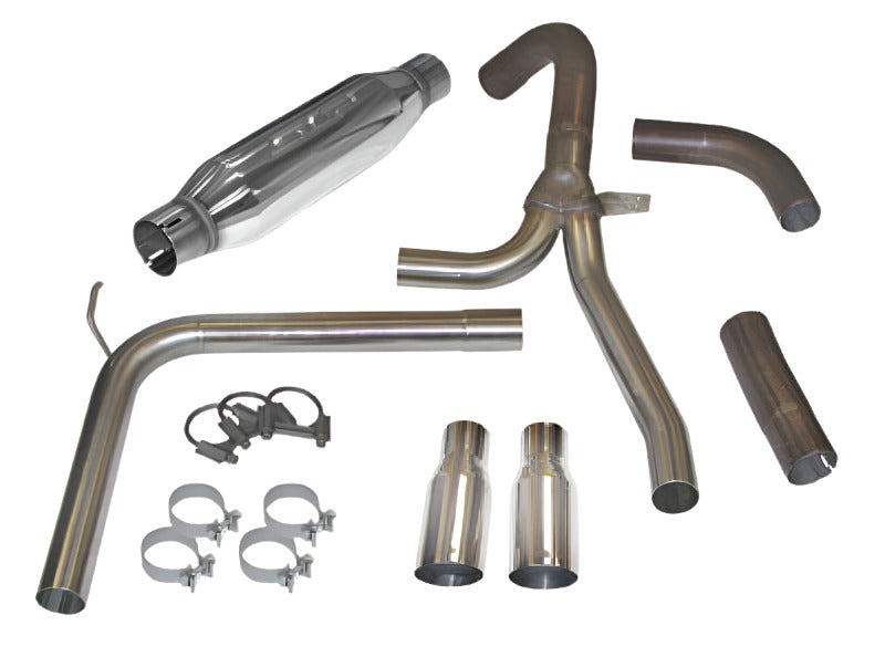 SLP 1998=2002 Chevrolet Camaro LS1 LoudMouth Cat-Back Exhaust System w/ 3.5in Slash Cut Tips - Black Ops Auto Works