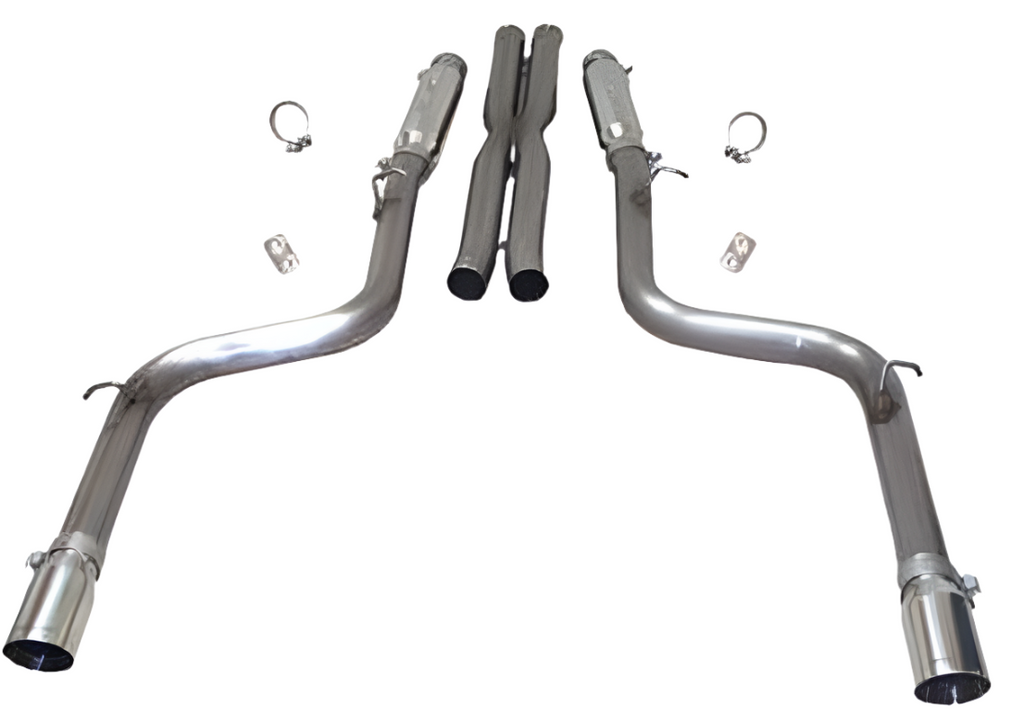SLP 2005-2014 Dodge Challenger/Charger/Magnum/300C 6.1/6.4L LoudMouth Cat-Back Exhaust System - Black Ops Auto Works