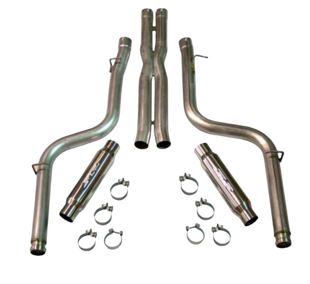 SLP 2008-2014 Dodge Challenger/Charger/Magnum/300C 6.1/6.4L LoudMouth Cat-Back Exhaust System - Black Ops Auto Works