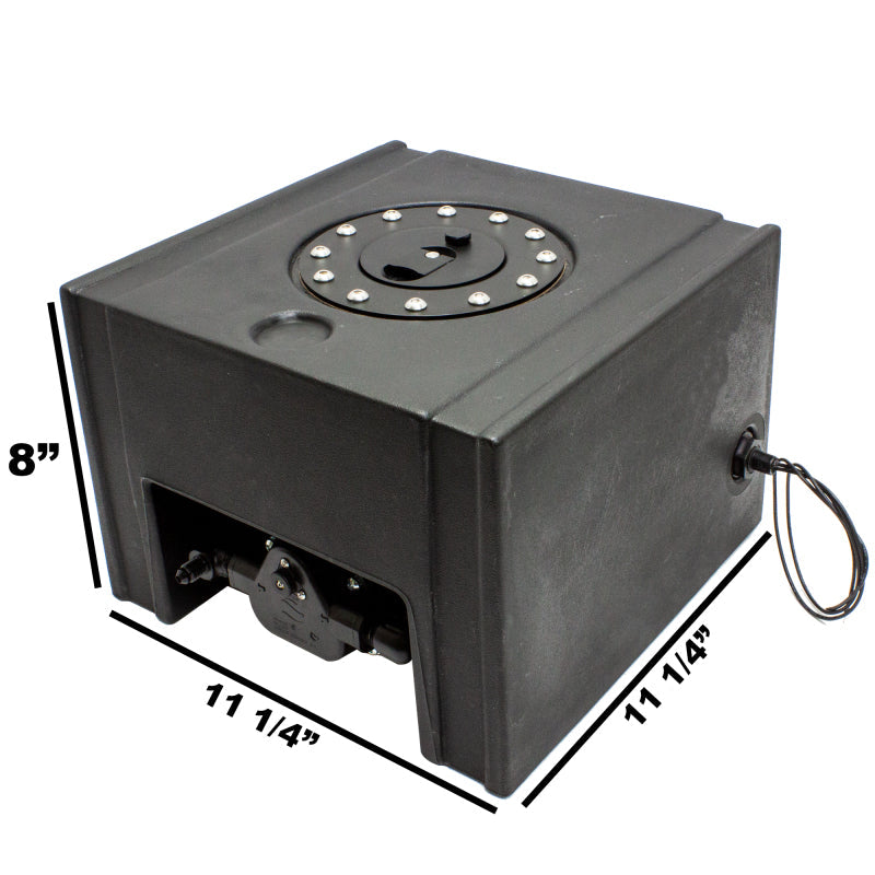 Snow Performance 2.5 Gallon Tank W/ Built in Pump Mount - Black Ops Auto Works