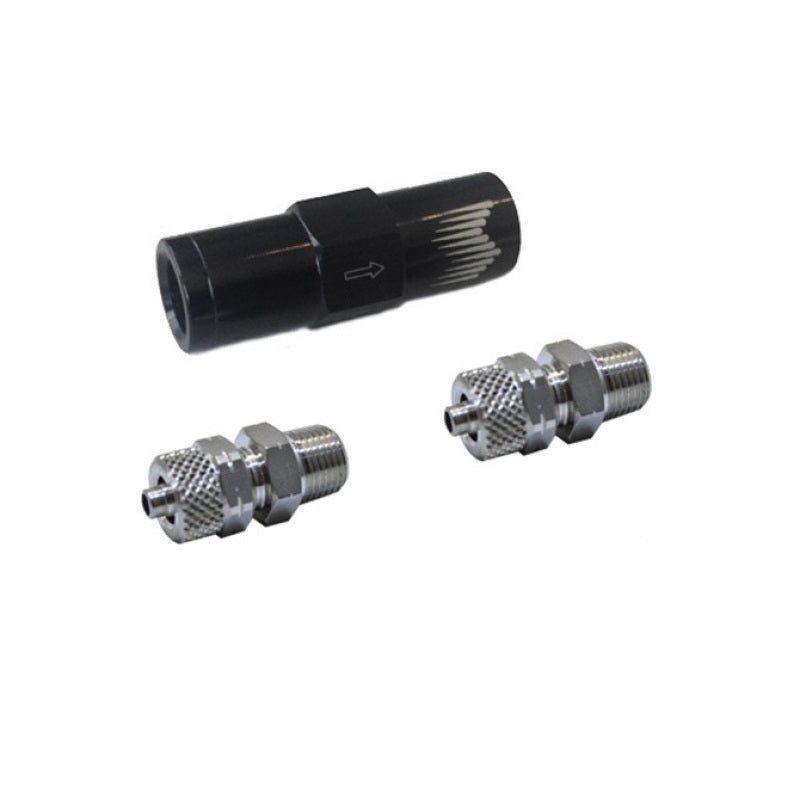 Snow Performance High Flow Water Check Valve Quick-Connect Fittings (For 1/4in. Tubing) - Black Ops Auto Works