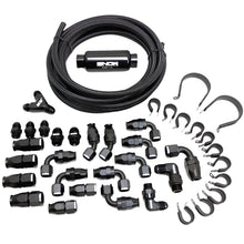 Load image into Gallery viewer, Snow Performance 8AN Braided Stainless Fuel Line Kit - Black Line - Snow Performance SNF-60801B