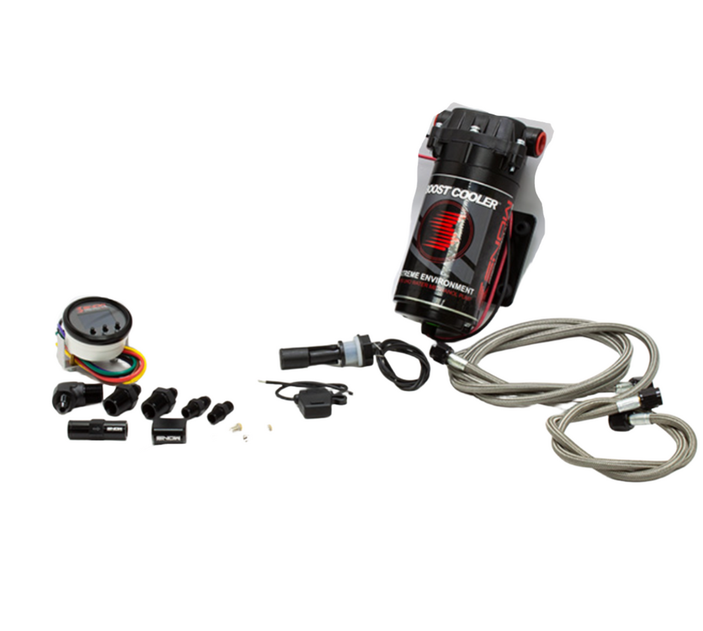 Stage 2.5 Boost Cooler Forced Induction Progressive Water-Methanol Injection Kit (Stainless Steel Braided Line, 4AN Fittings)