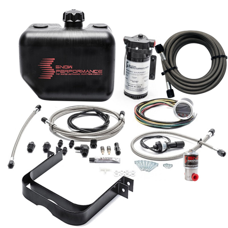 Snow Performance 2.5 Boost Cooler Water Methanol Injection Kit w/ SS Brd Line & 4AN Fittings - Snow Performance SNO-211-BRD