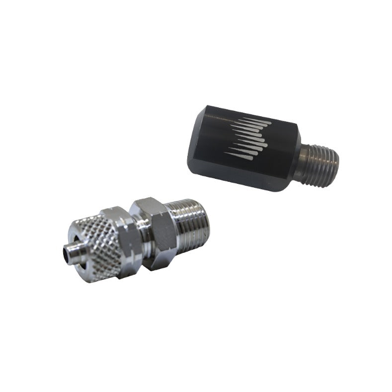 Snow Performance 90 Degree Nozzle Holder (1/8in. NPT to 1/4in. OD Tube) - Black - Snow Performance SNO-809-QC