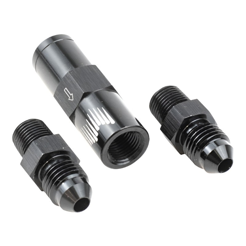Snow Performance High Flow 4AN Water Check Valve Fittings (For 4AN SS Braided Line Kit) - Snow Performance SNO-8CV-BRD
