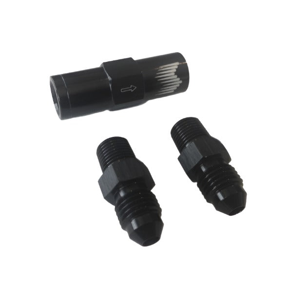 Snow Performance High Flow 4AN Water Check Valve Fittings (For 4AN SS Braided Line Kit) - Snow Performance SNO-8CV-BRD
