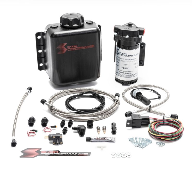 Snow Performance Stg 1 Boost Cooler F/I Water Injection Kit (Incl. SS Braided Line and 4AN Fittings) - Black Ops Auto Works