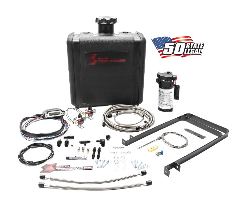 Snow Performance Stg 3 Boost Cooler Water Injection Kit TD Univ. (SS Braided Line and 4AN Fittings) - Black Ops Auto Works