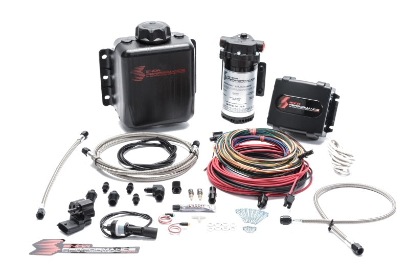 Snow Performance Stg 4 Boost Cooler Platinum Water Injection Kit (w/SS Braid Line and 4AN Fitting) - Black Ops Auto Works