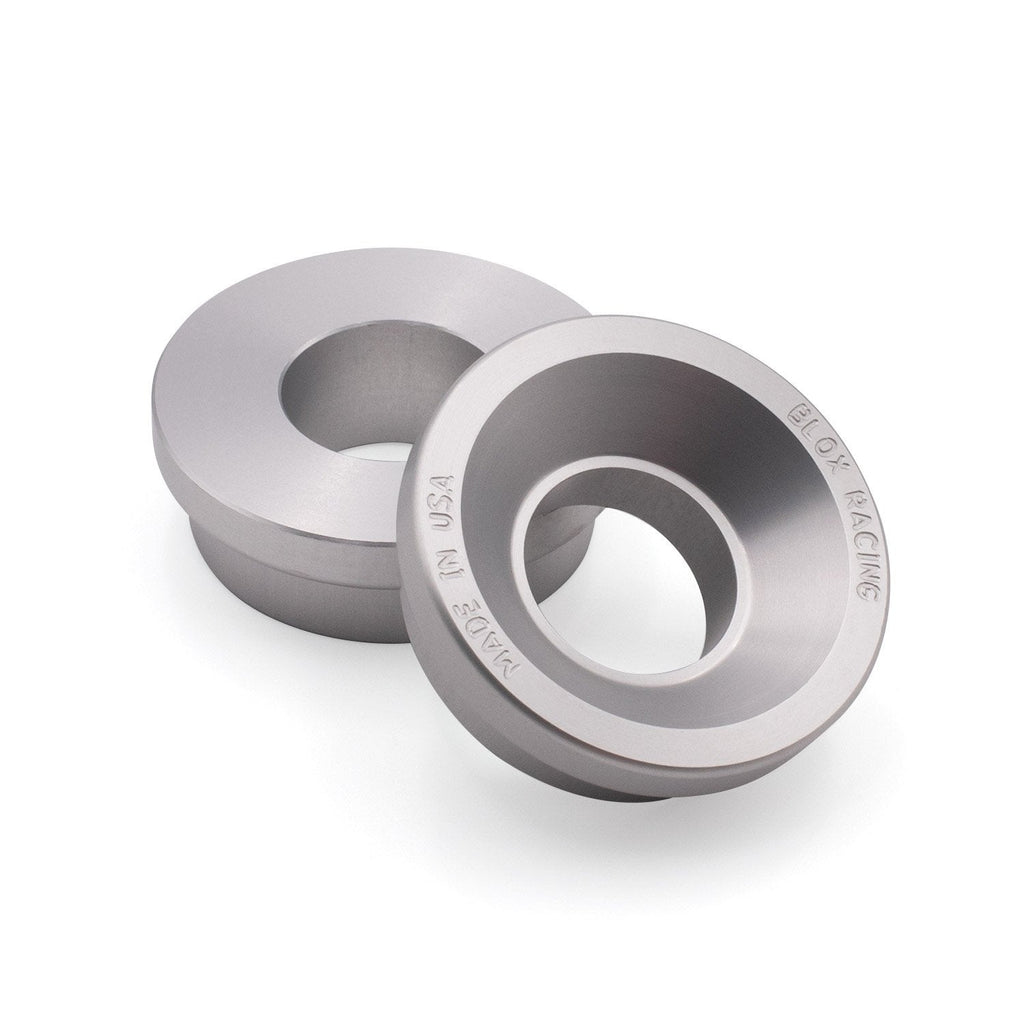 BLOX 2-Piece Billet Aluminum Solid Shifter Bushing B-Series Transmissions - Silver - Black Ops Auto Works / BXAC-00322-SI