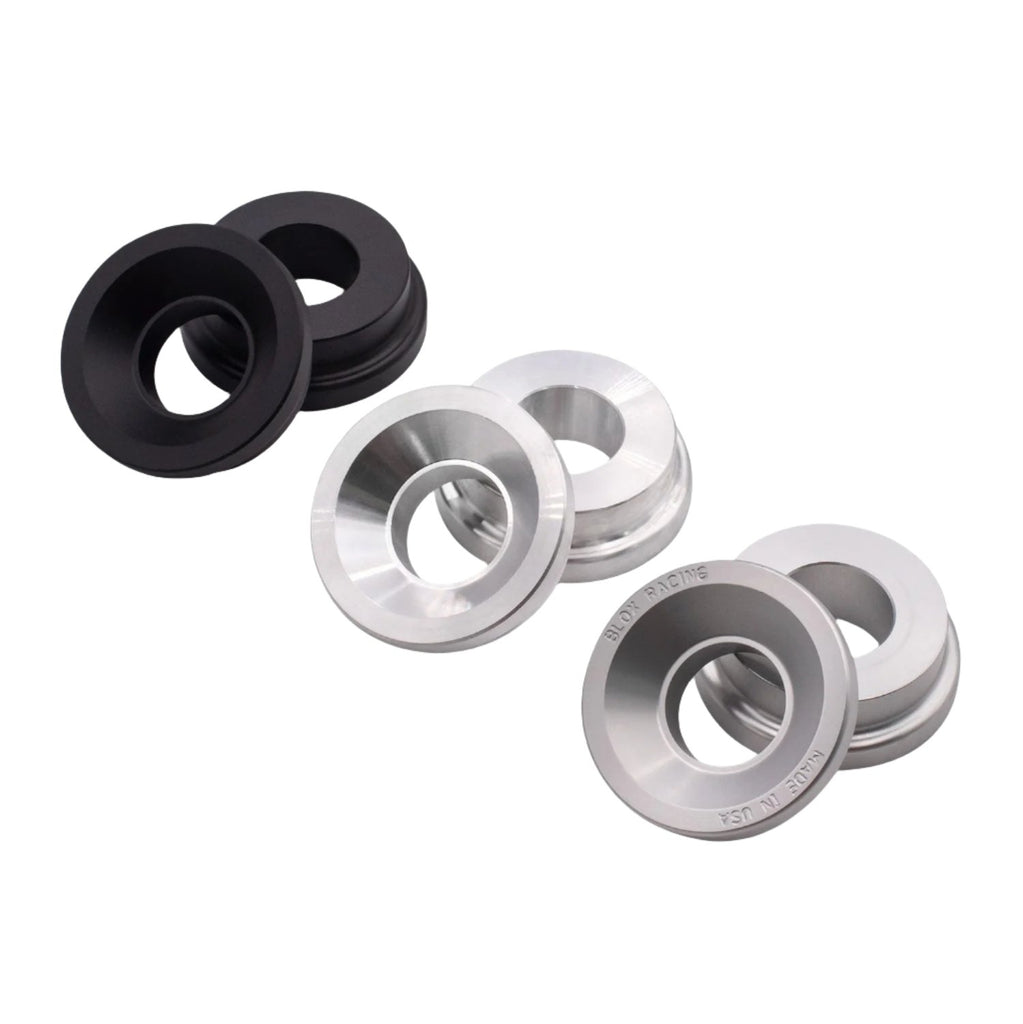 BLOX 2-Piece Billet Aluminum Solid Shifter Bushing B-Series Transmissions - Silver - Black Ops Auto Works / BXAC-00322-SI