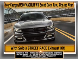 STREET-RACE Cat-Back Exhaust Kit 2011-2014 Dodge Charger Chrysler 300 SRT8, exhaust component detail