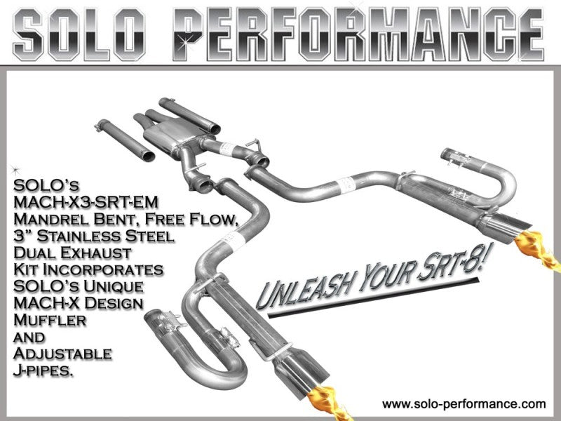 MACH-X3-SRT-EM Cat Back Exhaust System 2005-2010 Dodge Charger Chrysler 300 Dodge Magnum, alternate product view