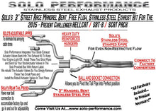 Load image into Gallery viewer, Street-Race XV Exhaust Challenger Hellcat Scat Pack SRT8, exhaust component detail