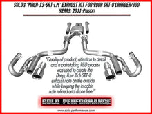Load image into Gallery viewer, MACH-X3-SRT-LM Cat Back Exhaust System 2011-2014 Dodge Charger Chrysler 300 SRT8, alternate product view