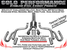 Load image into Gallery viewer, Mach-Shorty-XV Exhaust: Challenger Hellcat Scat Pack SRT8, alternate product view