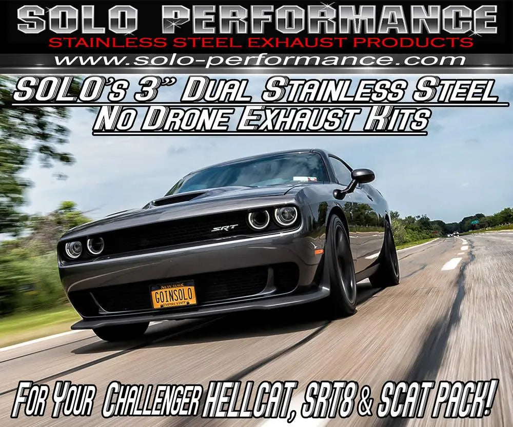 Mach-Shorty-XV Exhaust: Challenger Hellcat Scat Pack SRT8, exhaust component detail