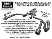 Load image into Gallery viewer, MACH-SXT-EM Cat Back Exhaust System 2006-2010 Dodge Charger Dodge Magnum Chrysler 300 V6, exhaust component detail