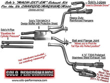 Load image into Gallery viewer, MACH-SXT-EM Cat Back Exhaust System 2006-2010 Dodge Charger Dodge Magnum Chrysler 300 V6, included components overview