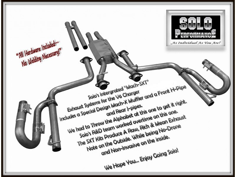 MACH-SXT-LM Cat Back Exhaust System 2011-2014 Dodge Charger V6, additional product view 6