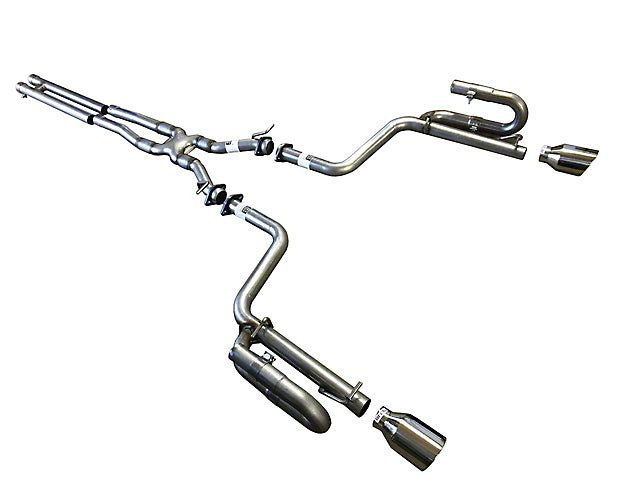 2015-23 Dodge Charger Solo Performance Super Track Pack V6 Street Cat-Back Exhaust, primary product view
