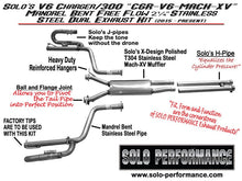 Load image into Gallery viewer, MACH-XV Catback Exhaust Kit 2015-2022 Dodge Charger Chrysler 300 SXT V6, exhaust component detail