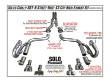 Load image into Gallery viewer, Street-Race Cat back Exhaust Kits 2008-2014 V8 Challenger SRT8, alternate product view