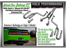 Load image into Gallery viewer, Mach XV-CH-RT Dual Cat Back Exhaust Kit 2015-Present V8 R/T Challenger 5.7 Hemi, alternate product view