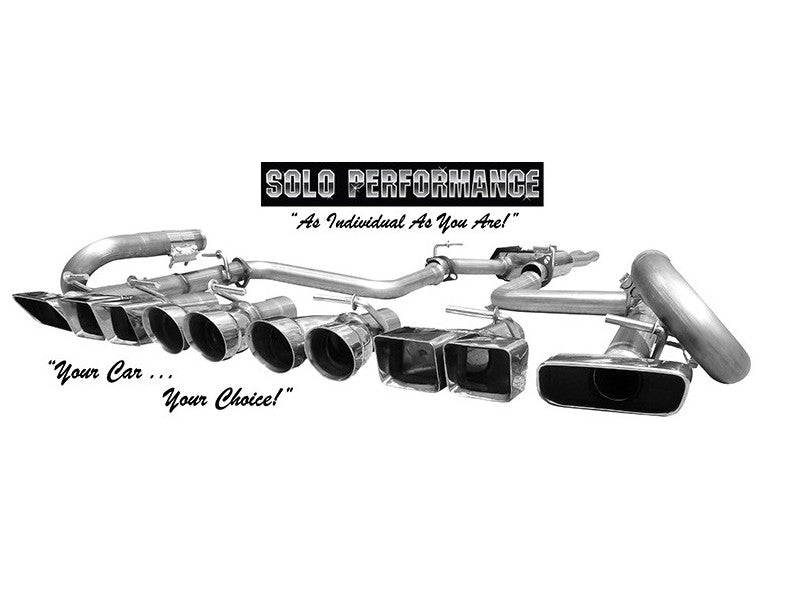 MACH-X-V6-CH Cat Back Exhaust 2009-2014 Dodge Challenger 3.5L/3.6L - Solo Performance 991164SL