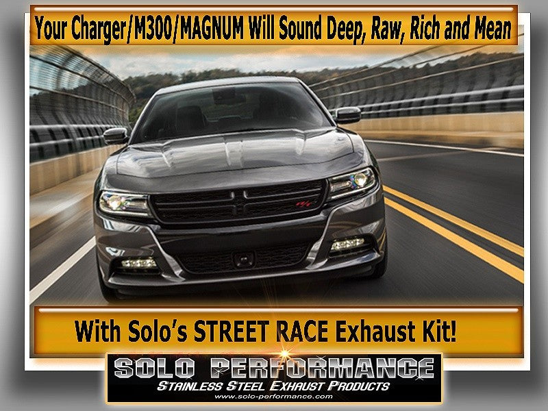 STREET-RACE Cat-Back Exhaust Kit 2005-2010 Dodge Charger Chrysler 300 Dodge Magnum 5.7L, exhaust component detail