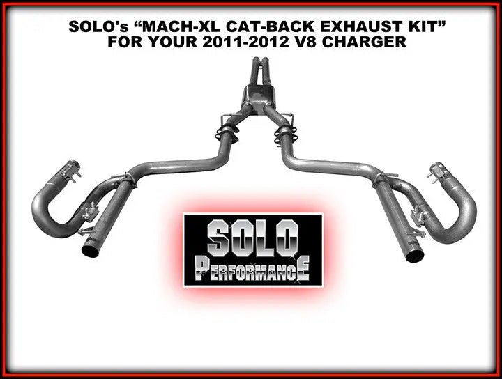 Mach-XL Cat Back 2011-2014 Dodge Charger V8 Hemi, alternate product view