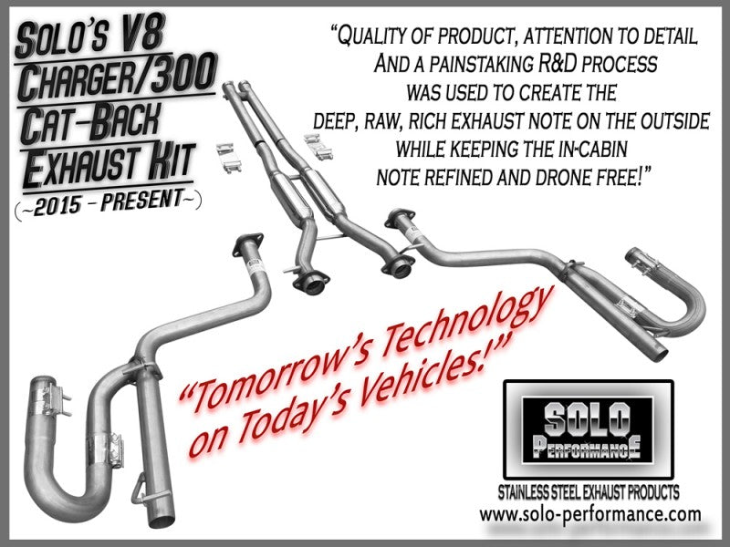 MR212-HJ Catback Exhaust Kit 2015-2022 Dodge Charger R/T Chrysler 300 5.7L V8, alternate product view