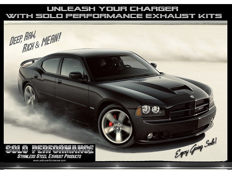STREET-RACE Cat-Back Exhaust Kit 2011-2014 Dodge Charger 5.7L V8, exhaust component detail