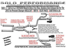 Load image into Gallery viewer, Thunder CAT Back Exhaust Kit 2015-2022 Dodge Charger 6.4L 6.2L, alternate product view