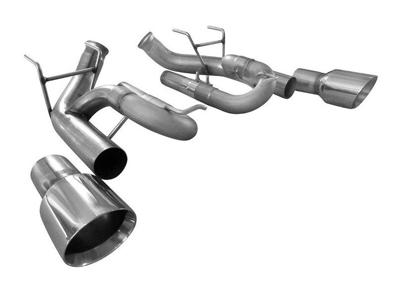 Solo Performance Axle-Back Exhaust System (Black Tips) Ford Mustang GT 2011-2014, primary product view