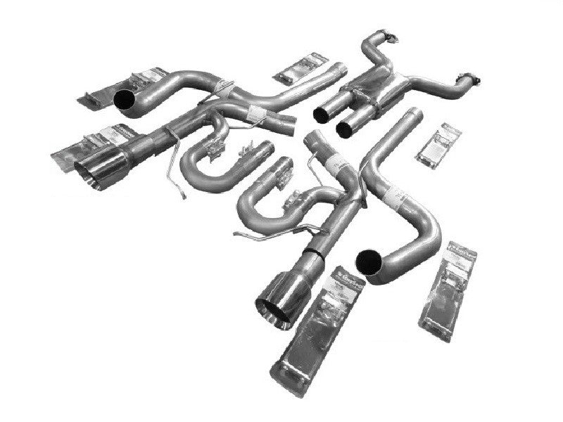 Solo Performance Mach Catback Exhaust System (Black Tips) Ford Mustang GT 2011-2014, primary product view