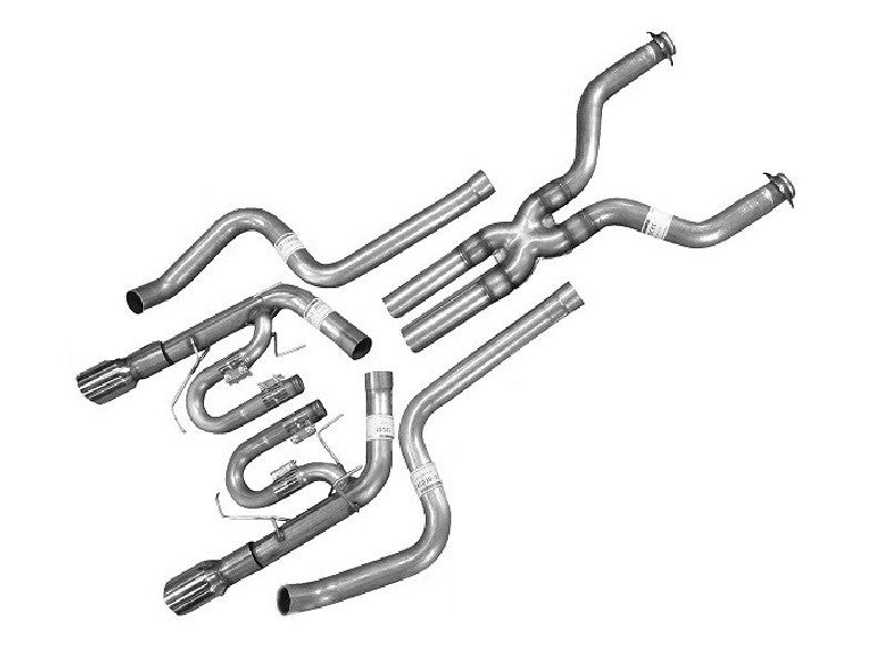 Solo Performance Street-Race Catback Exhaust System (Black Tips) Ford Mustang GT 2011-2014, primary product view