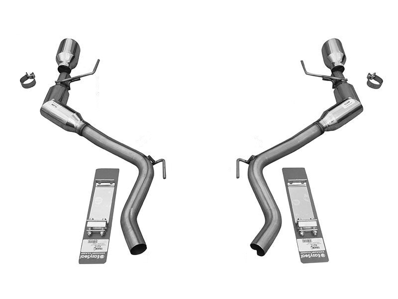 Solo Performance Axle-Back Exhaust System (Black Tips) Ford Mustang Ecoboost 2015-2022, primary product view