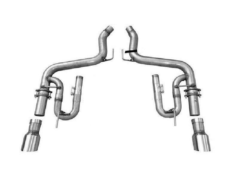 Solo Performance Axle-Back-XV Exhaust System (Black Tips) Ford Mustang GT 2015-2022, primary product view