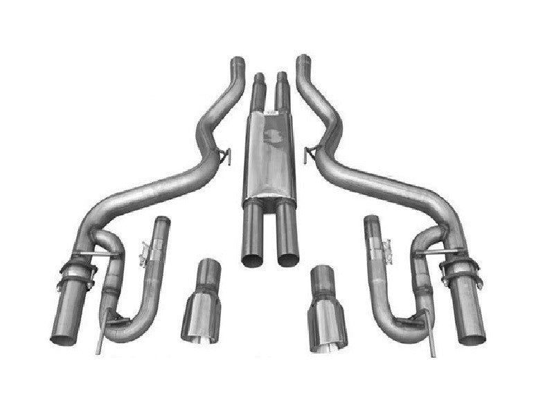 Solo Performance Mach-XV Catback Exhaust System Ford Mustang GT 2015-2022, primary product view