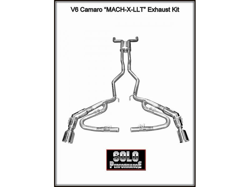 MACH-X-LLT with J-Pipes CAT Back Exhaust Kit Camaro 2010-2015, exhaust component detail